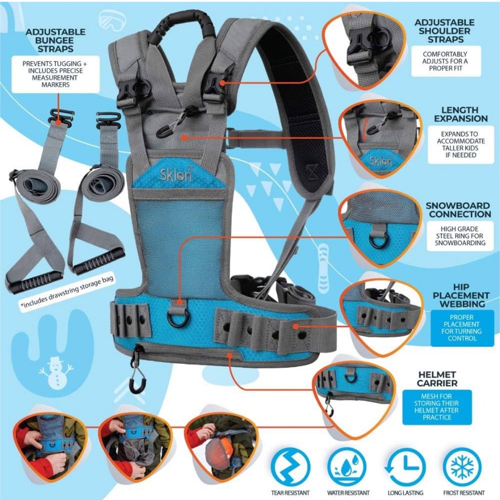 Ski and Snowboard Harness with Adjustable Straps